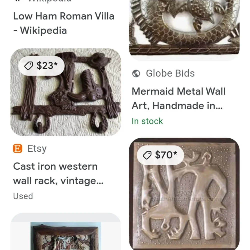 Vintage cast iron metal equestrian western cowboy 🤠 horse wall hook plaque